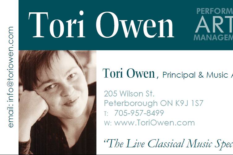 Tori Owen Performing Arts Management