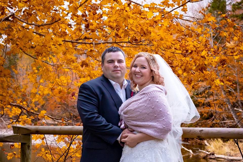 Fall wedding in margree