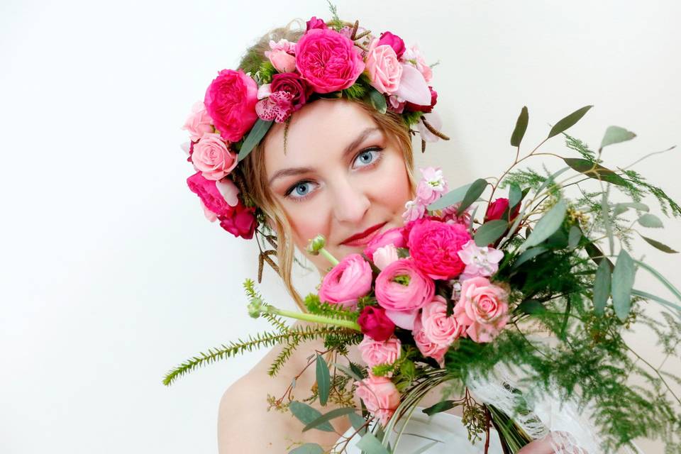 Floral Crown and Bouquet