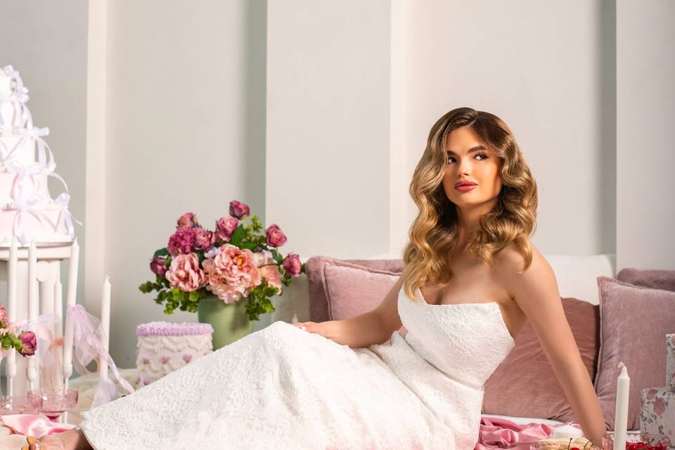 Lifestyle bridal product photo