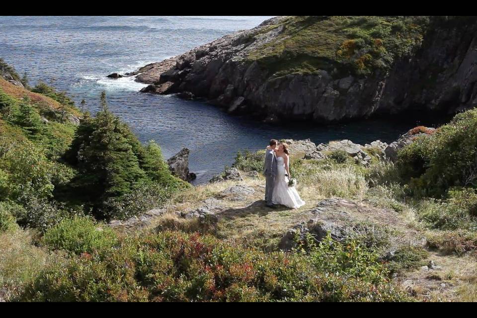 Paradise, Newfoundland and Labrador wedding couple