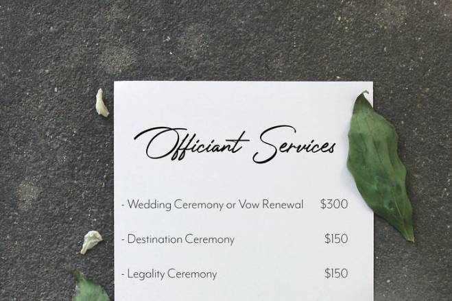 Officiant Services