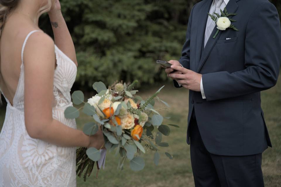 Autumn bridal bouquet