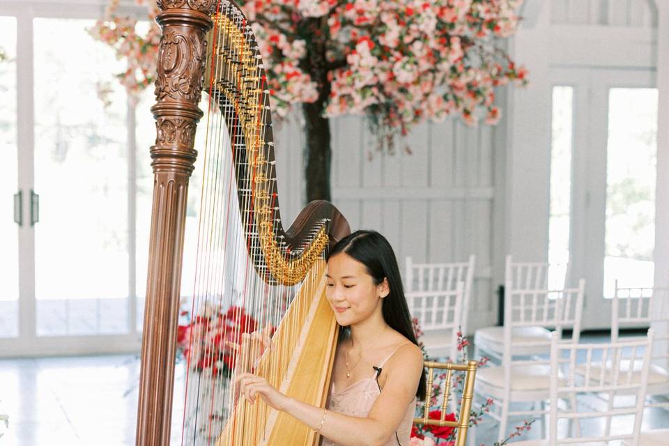 Cherry blossom styled shoot