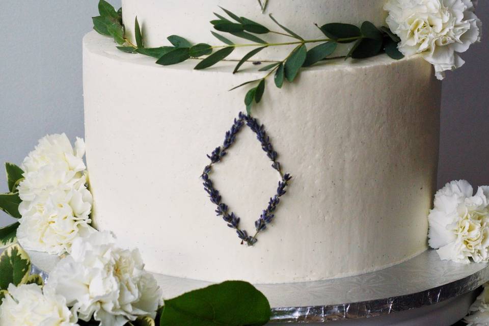 Lavender diamond cake