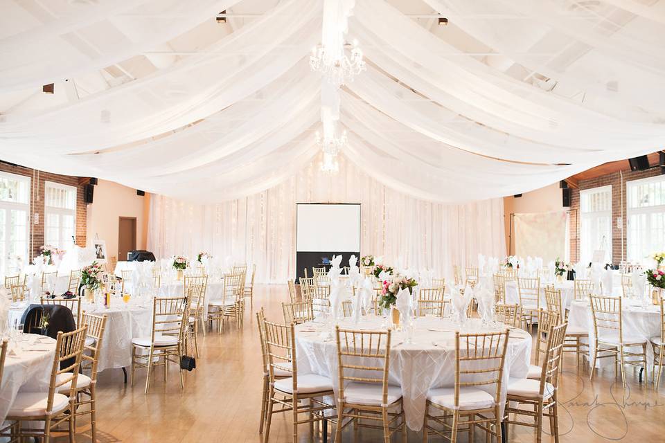 Elegant draping decor