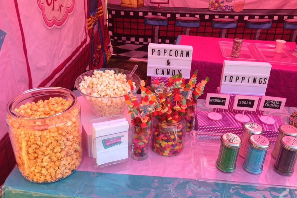 Popcorn and Candy Kabobs