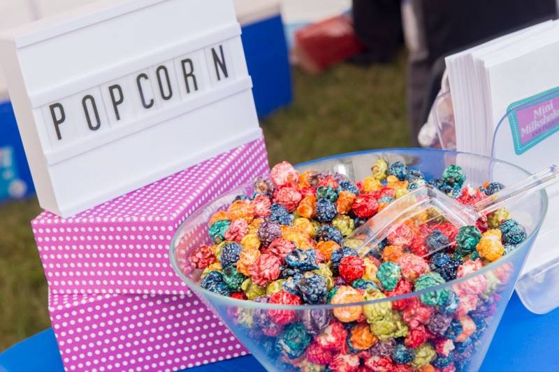 Sample of our popcorn station