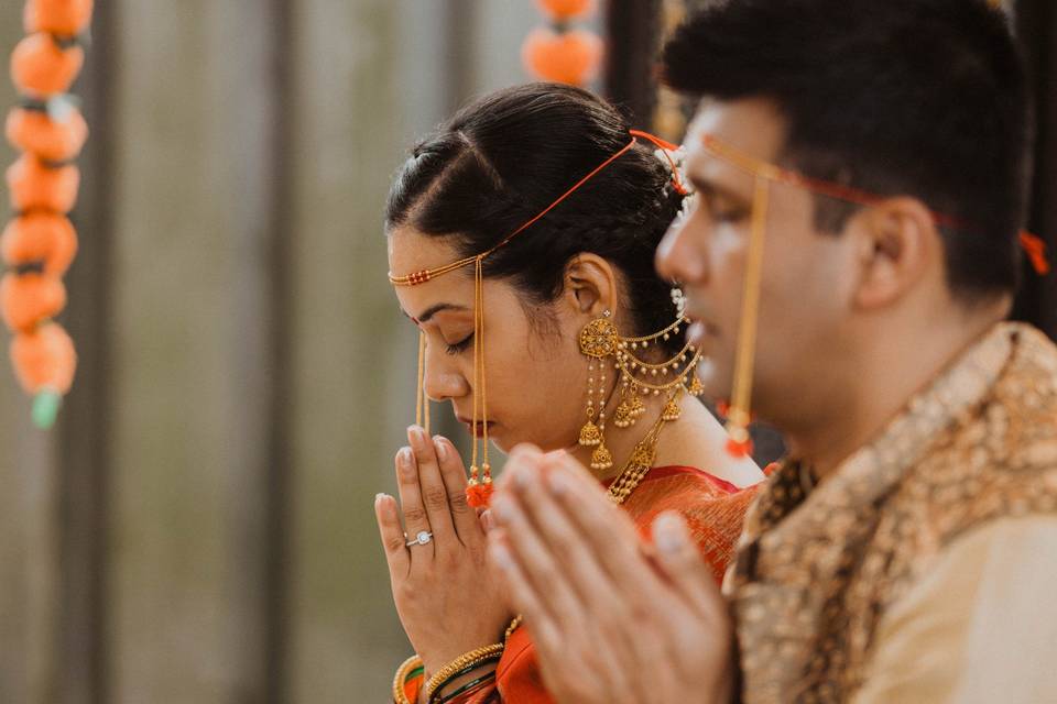 Praying, religious ceremony