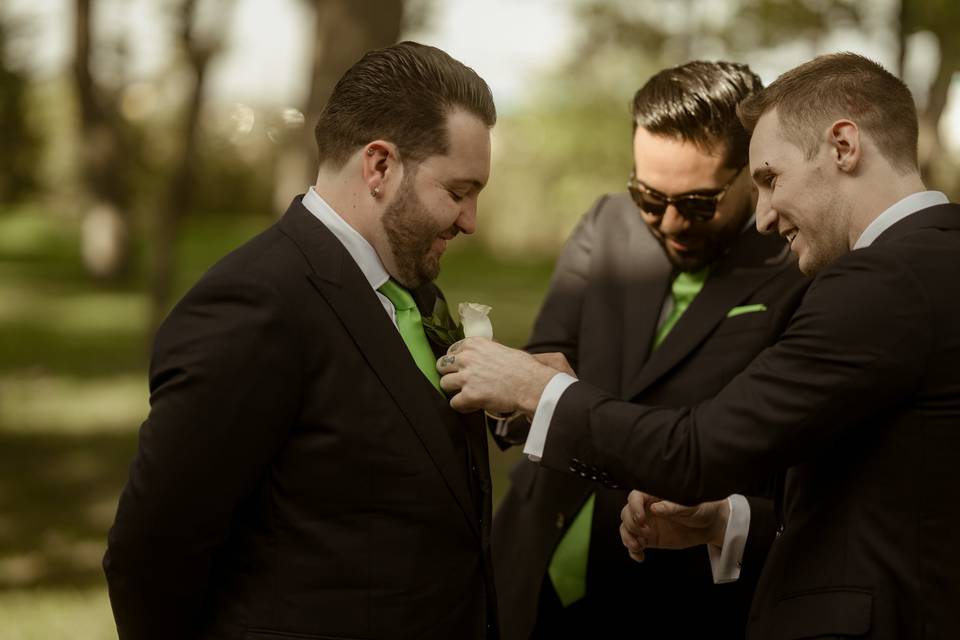 Groom with Best Man