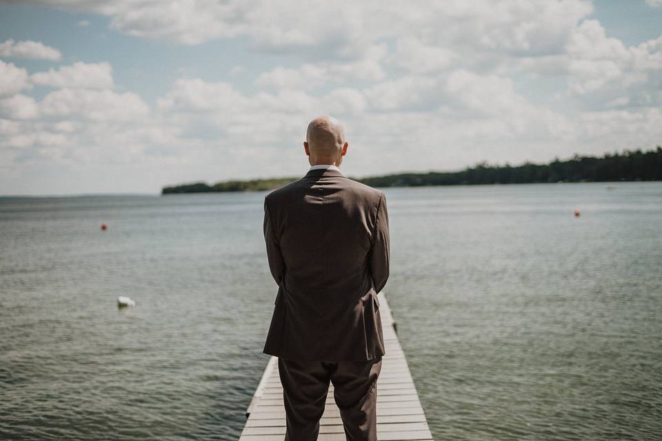 Groom waiting