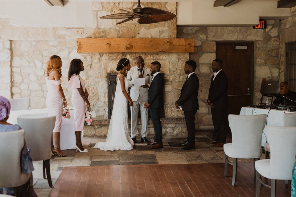 Bride and groom ceremony