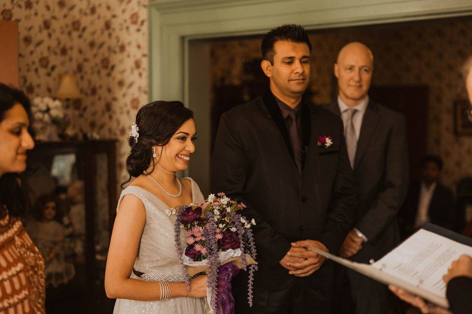 Bride and groom ceremony