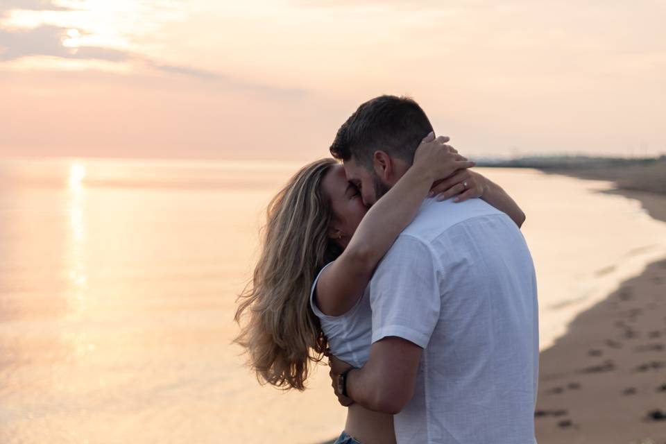 Seaside engagement sessions