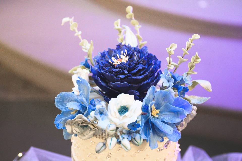 Hand crafted sugar flowers