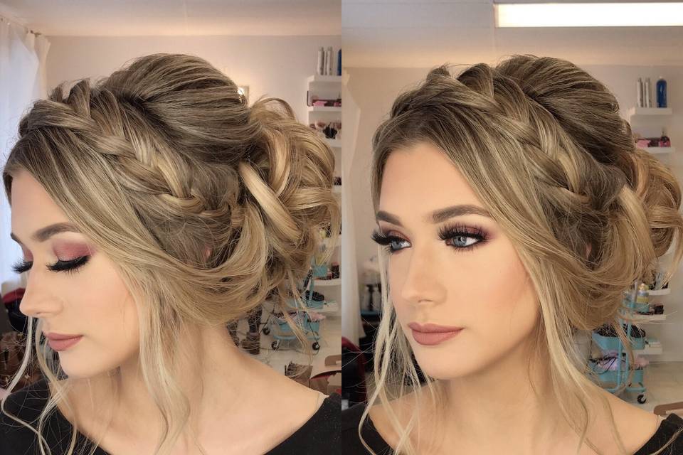 Braided updo