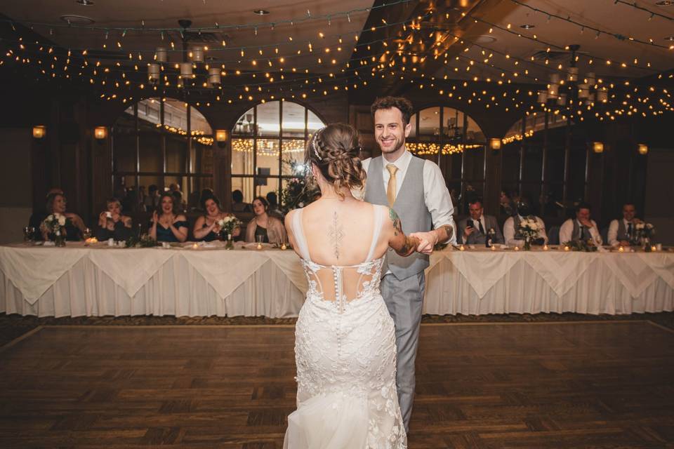 Sharing a first dance