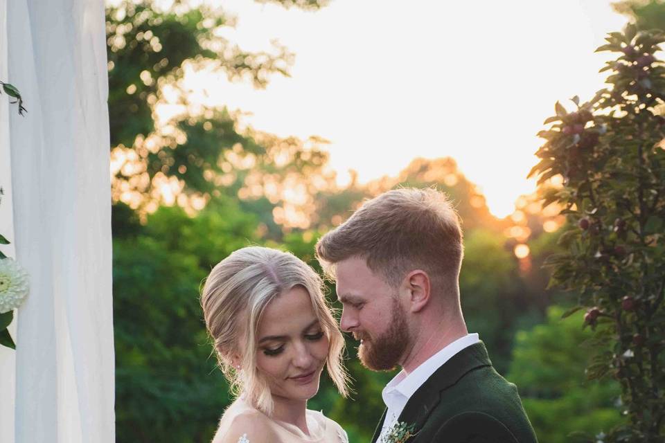 Golden hour quiet moment