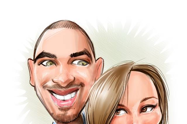 Wedding Proposal Caricatures