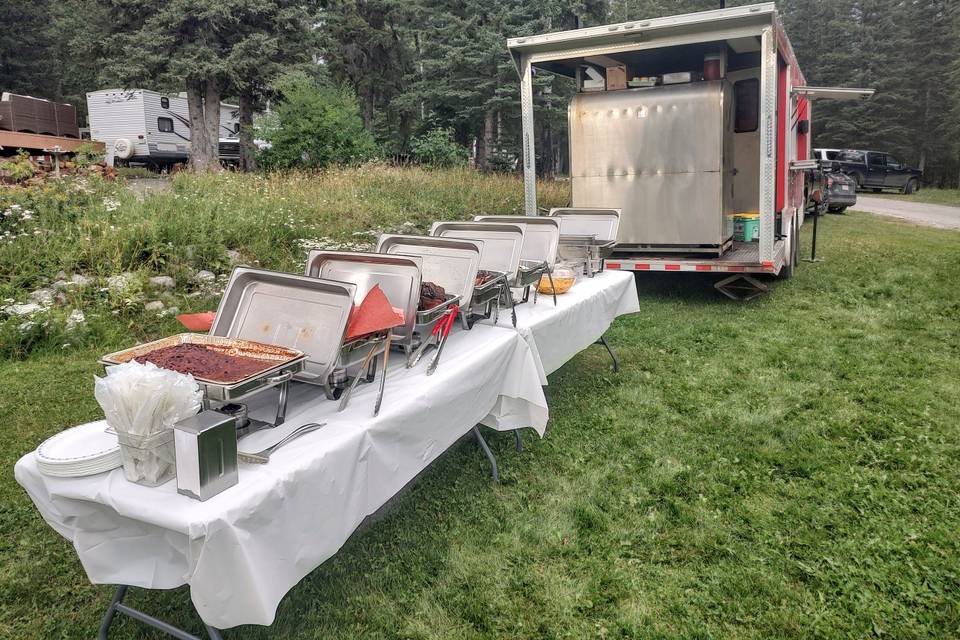 Buffet line - outdoor service