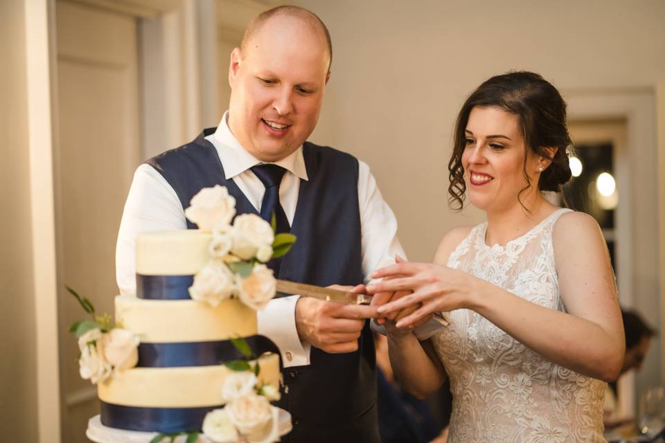 Cutting the cake