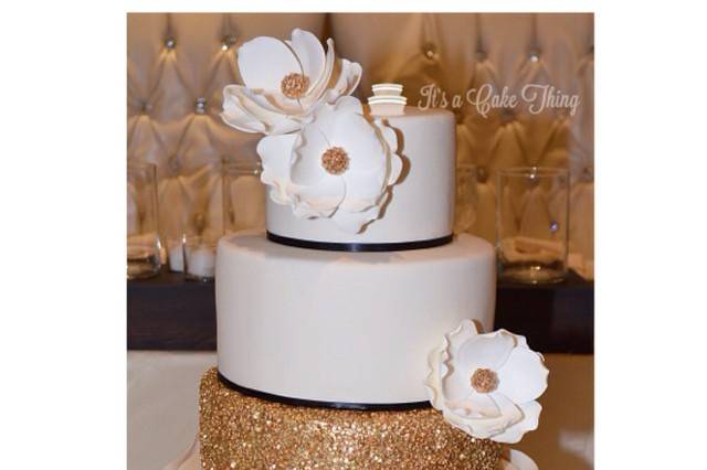 Gold sequins wedding