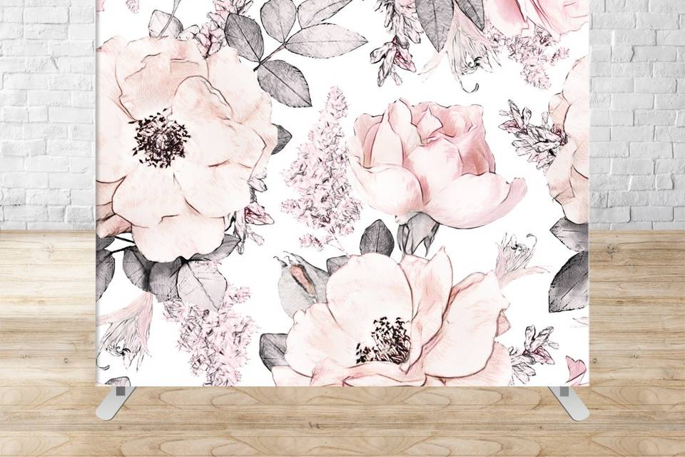 Soft Floral Backdrop'