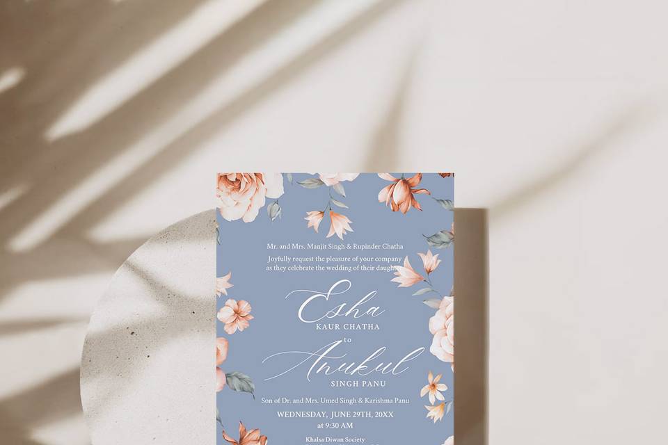 Floral Invitation