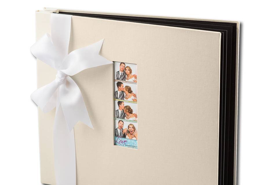 Ivory Linen Guest Book Album