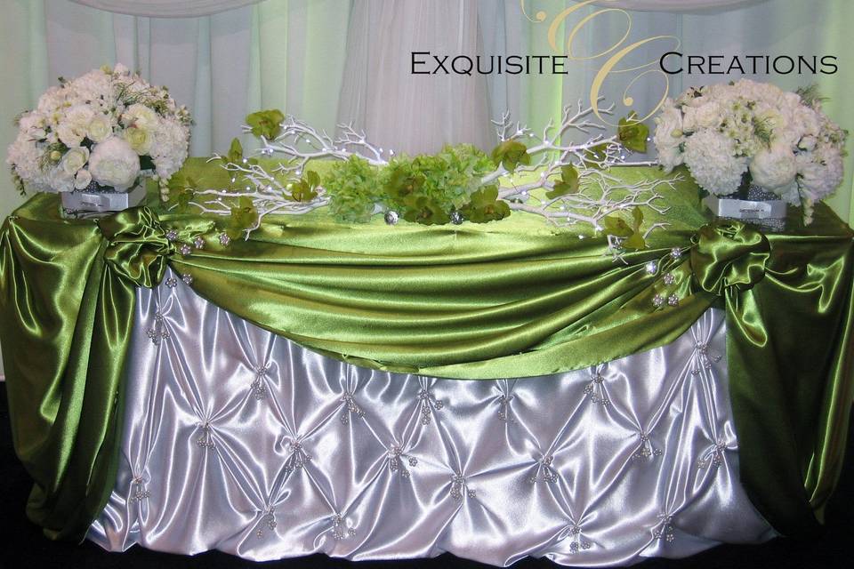 Greenery head table