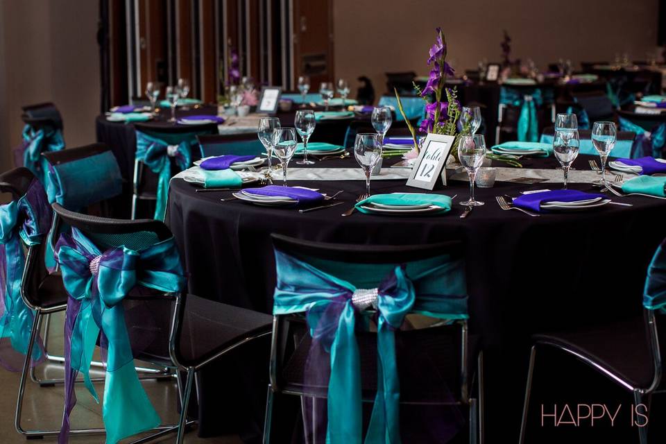 Tiffany Blue/Purple Wedding