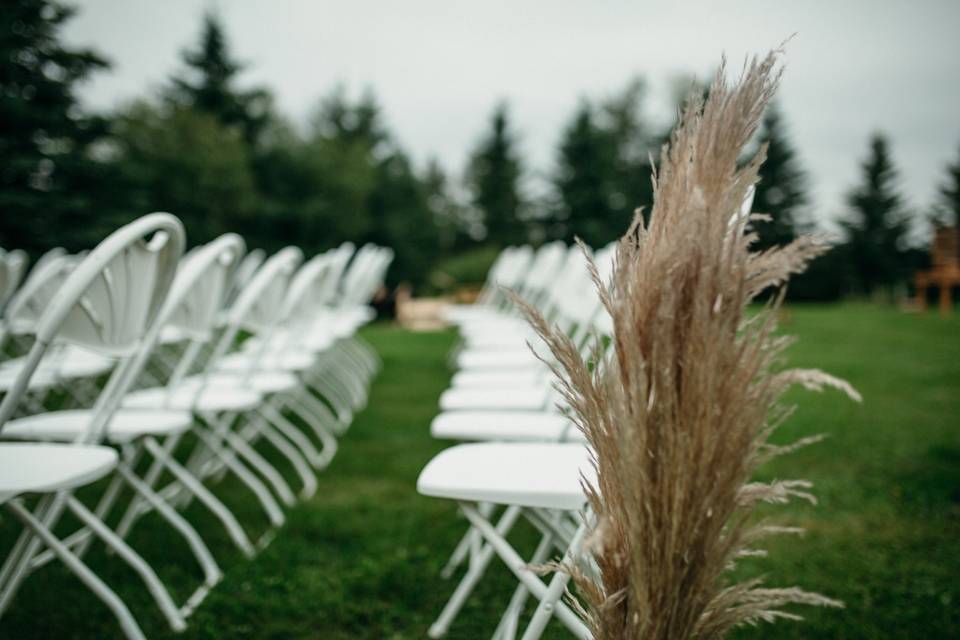 White Fan Back Chairs