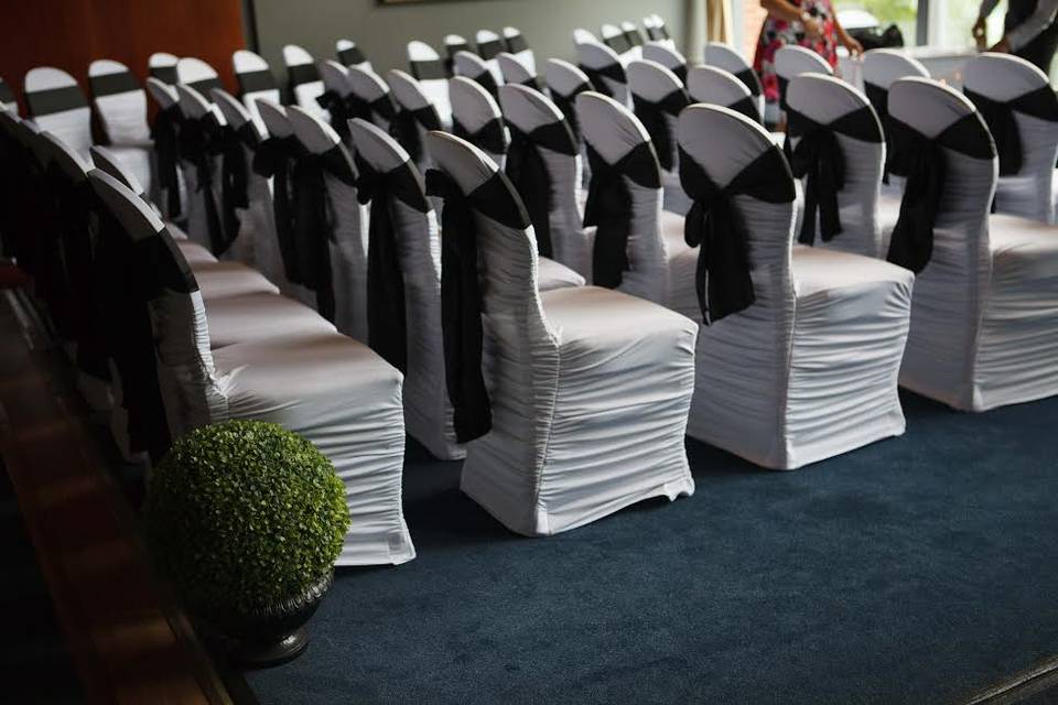 White Spandex Chair Covers