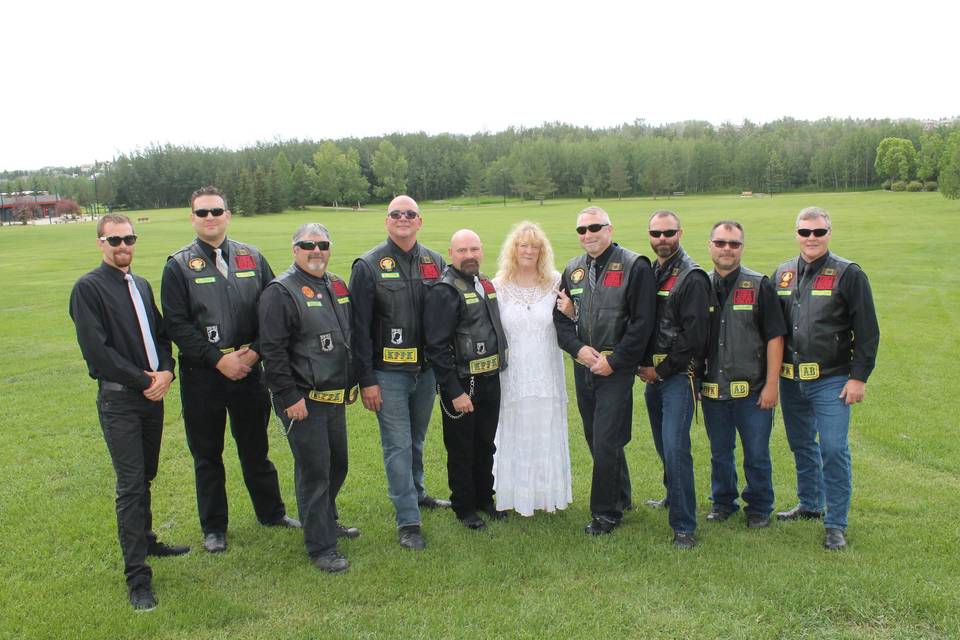 Biker wedding