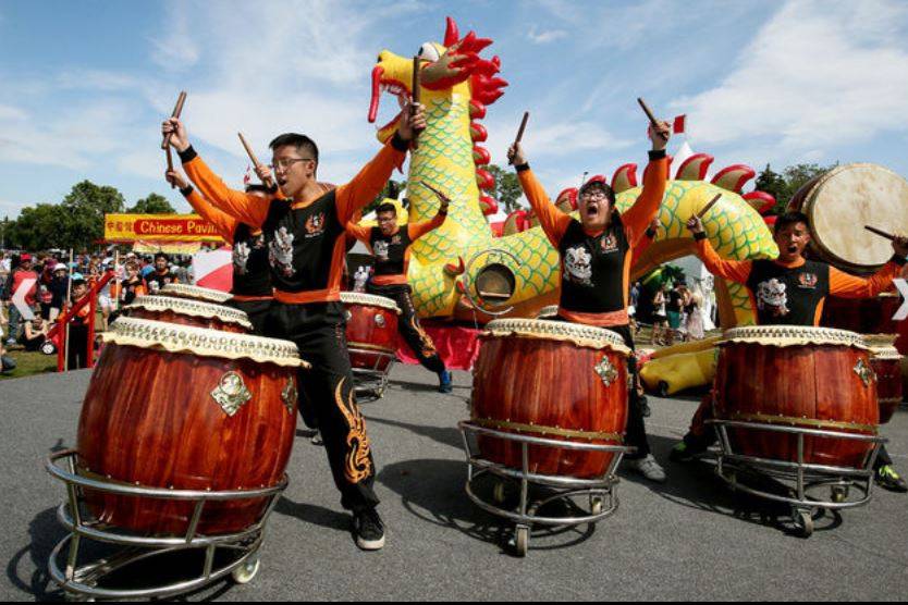 Senior drumming team