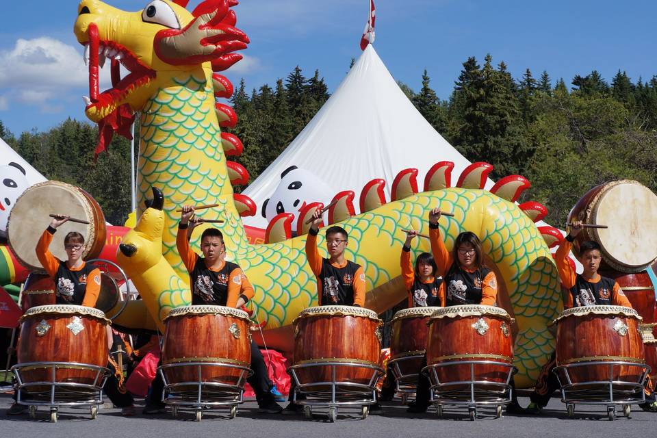 Senior drumming team