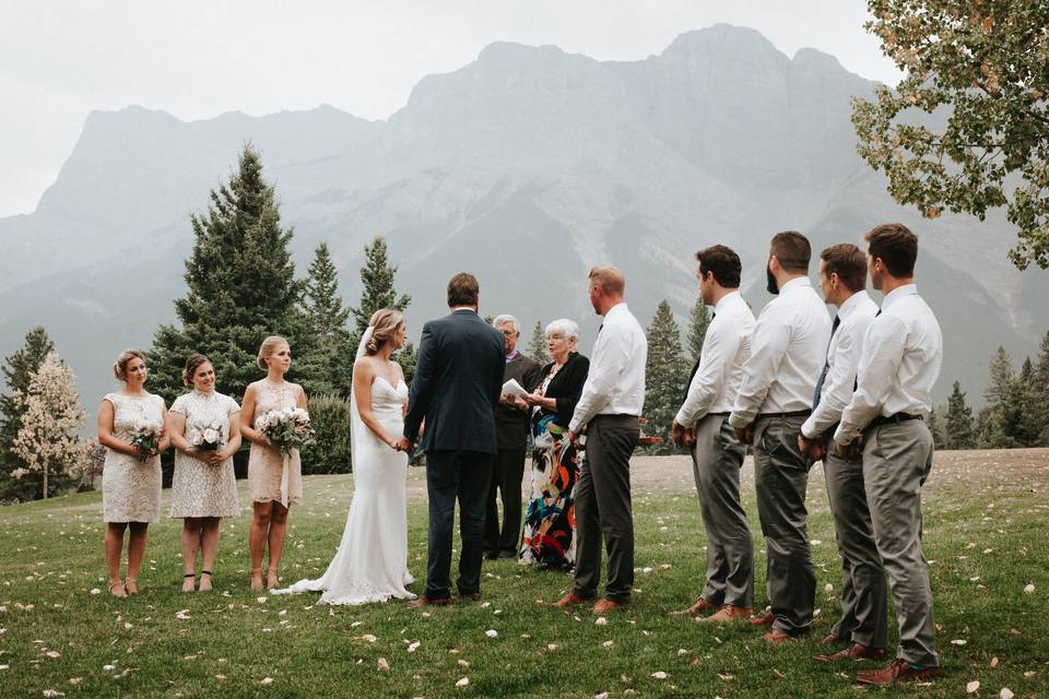 Outdoor Mountain Ceremony