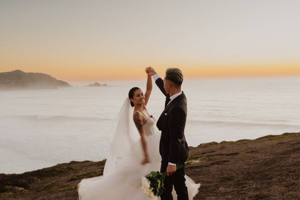 Sunset Elopement in California