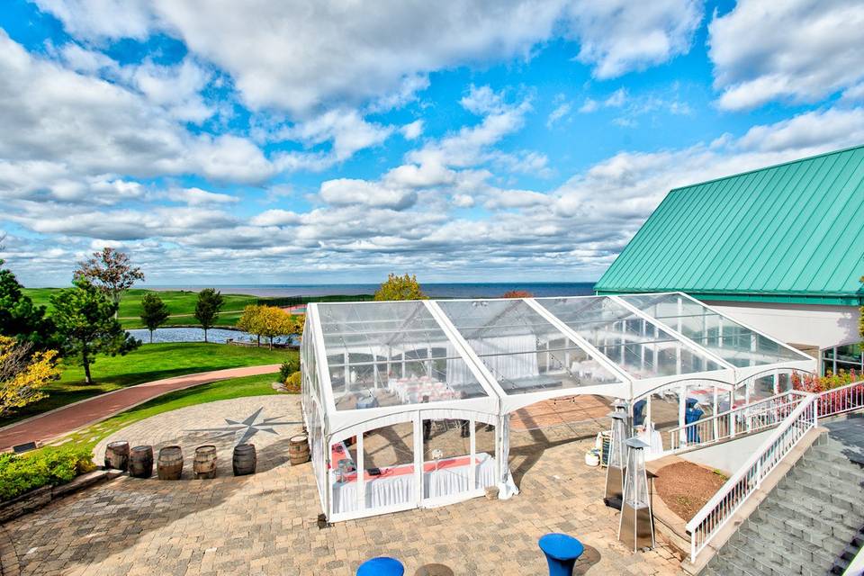 Tent with an ocean view