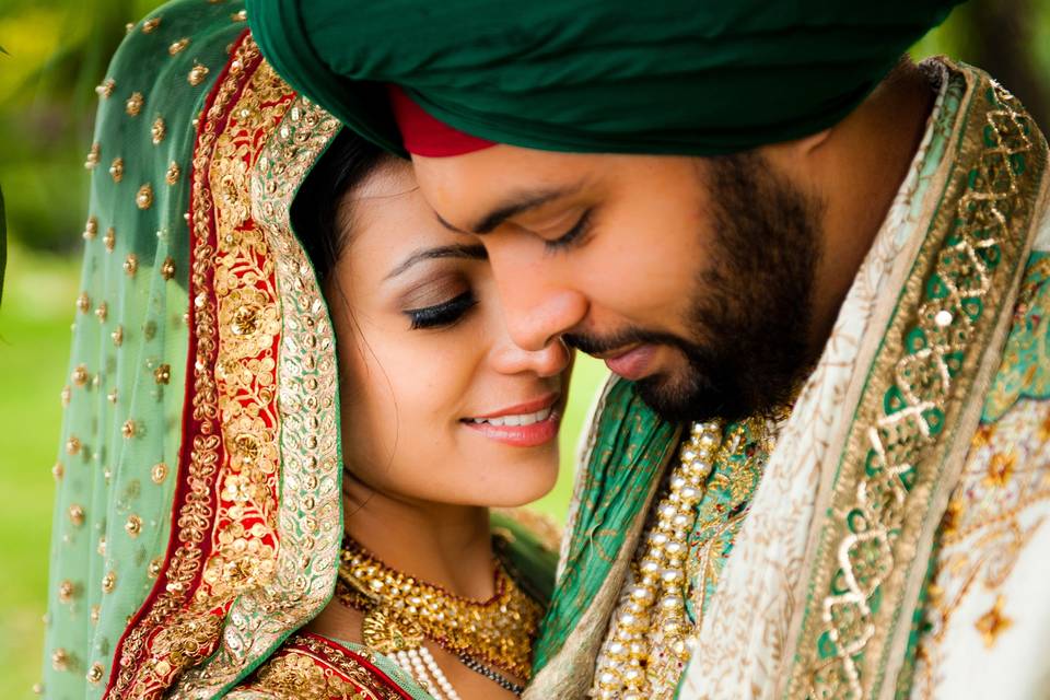 South Asian Newlyweds