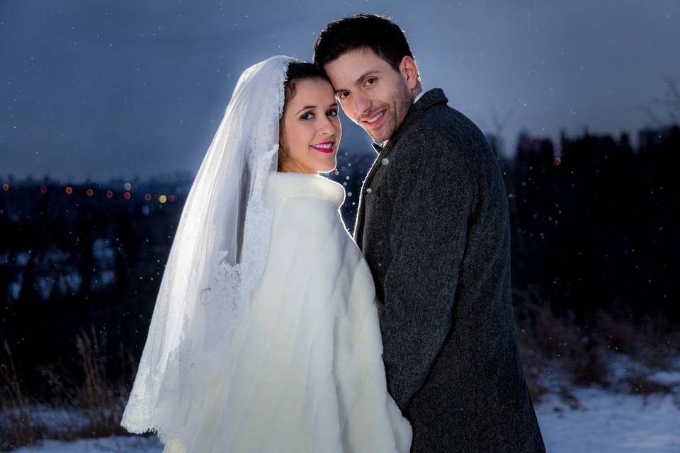 Winter wedding in Edmonton