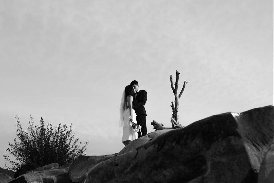 Outdoor wedding photography