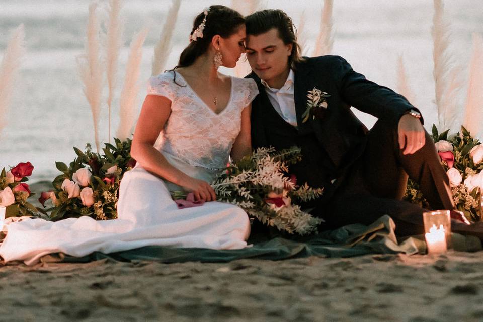 Romantic Beach Elopement