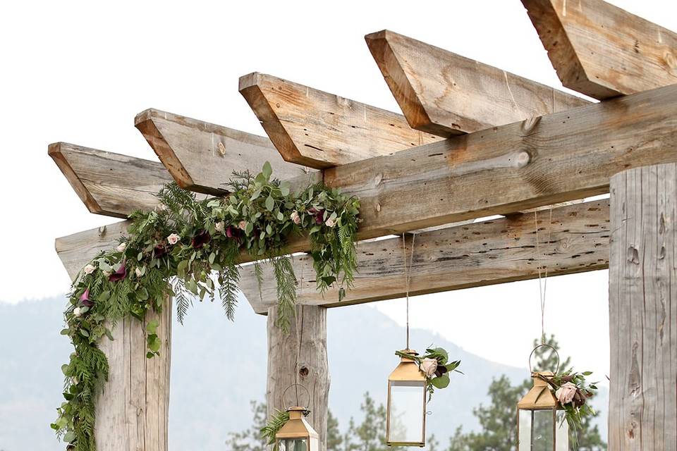 Wedding ceremony arbour