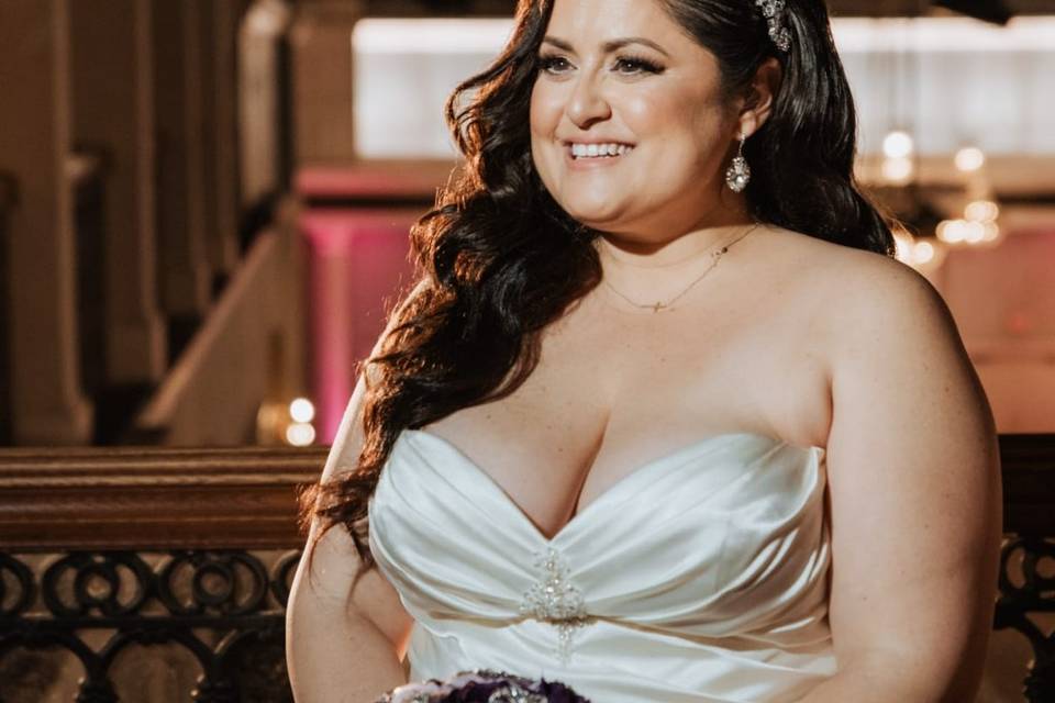Happy bride