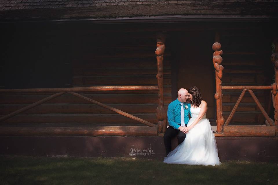 Hinton, Alberta wedding couple
