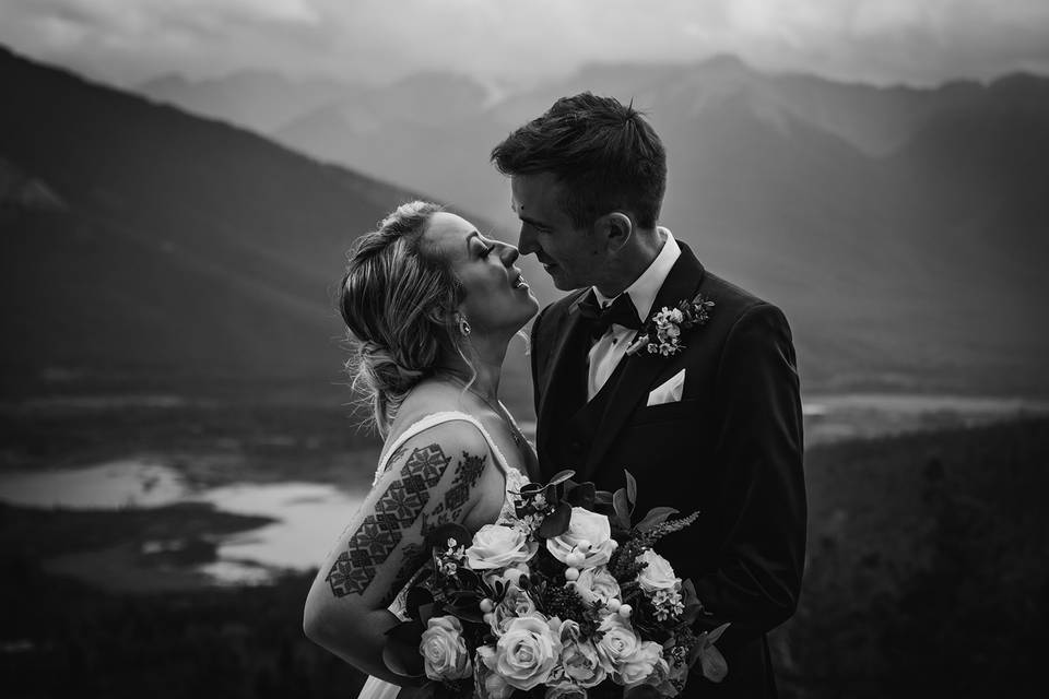 Banff mountain wedding