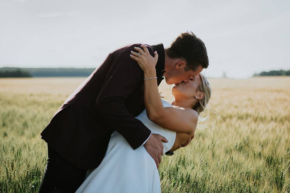 Rural alberta wedding