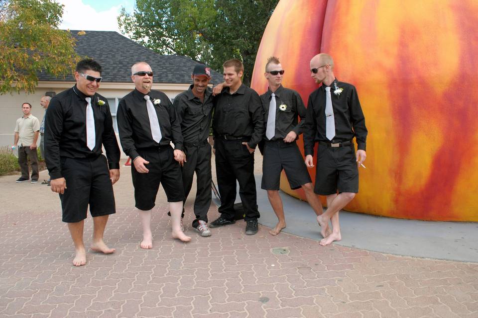 Groom and groomsmen