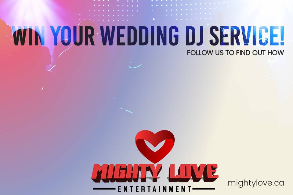 Win your wedding dj service!